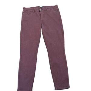 Paige Women’s plum jeans, Verdugo ankle, Size 32